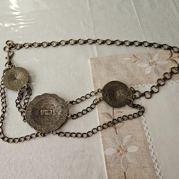 Vintage Burnished Brass  Chain Belt main image 9